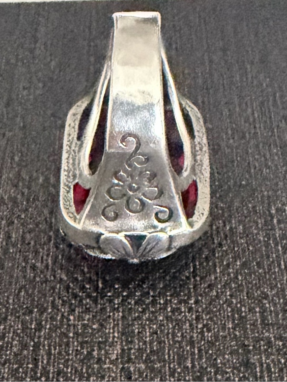 Silpada Sterling Raspberry Berry Licious Ring with pink stone. Size: 7 Retired - Picture 4 of 5